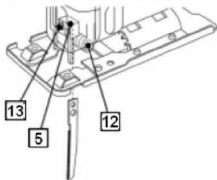 Profor KSTJS0803 - Montage/changement de la lame de scie - 2