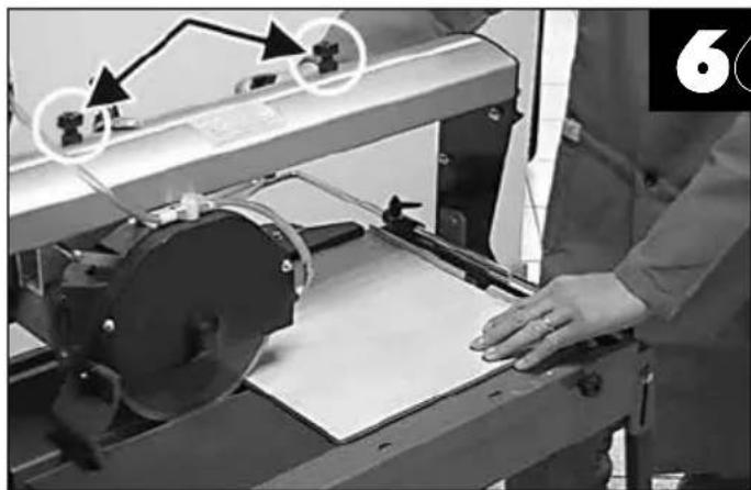 CARAT Caracoup - La ligne millimetree SITUEE sur le PLAN de travail SERT uniquement pour l'execution de la COUPE lineaire. - 1