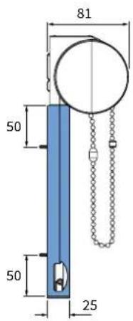 Verano Casette 225 - Zijgeleiding · Side profile · Seitenprofil · Profilé létéral - 4
