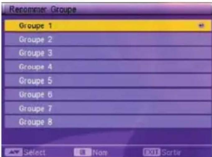 VISIONIC VNT 200 - Renommer groupe - 1