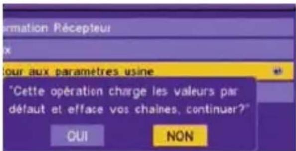 VISIONIC VNT 200 - Retour aux paramètres d'usine - 1
