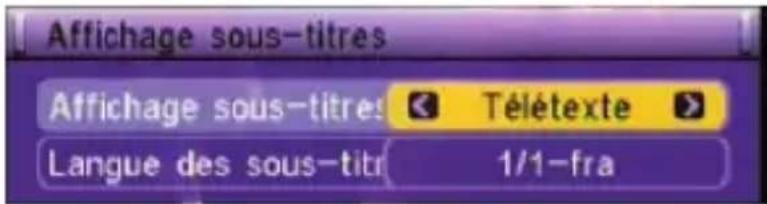 VISIONIC VNT 200 - Appuyez sur la touche pour activer les sous-titres : - 1