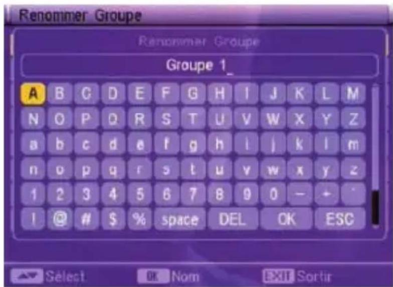 VISIONIC VNT 200 - Renommer groupe - 2