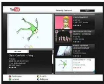 Octagon HD Noblence SF 1028P - - Fonction YouTube: - 1