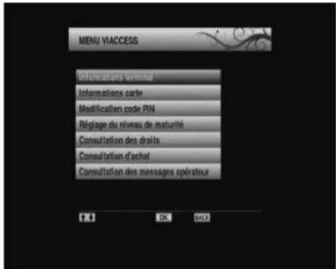 Clayton CLS310B - Utilisation d'une carte d'accès conditionnel : Système d'accès conditionnel intégré Viaccess - 1