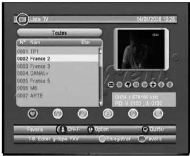 ASTRELL AST830 011107 - Selectionner les chaînes - 1