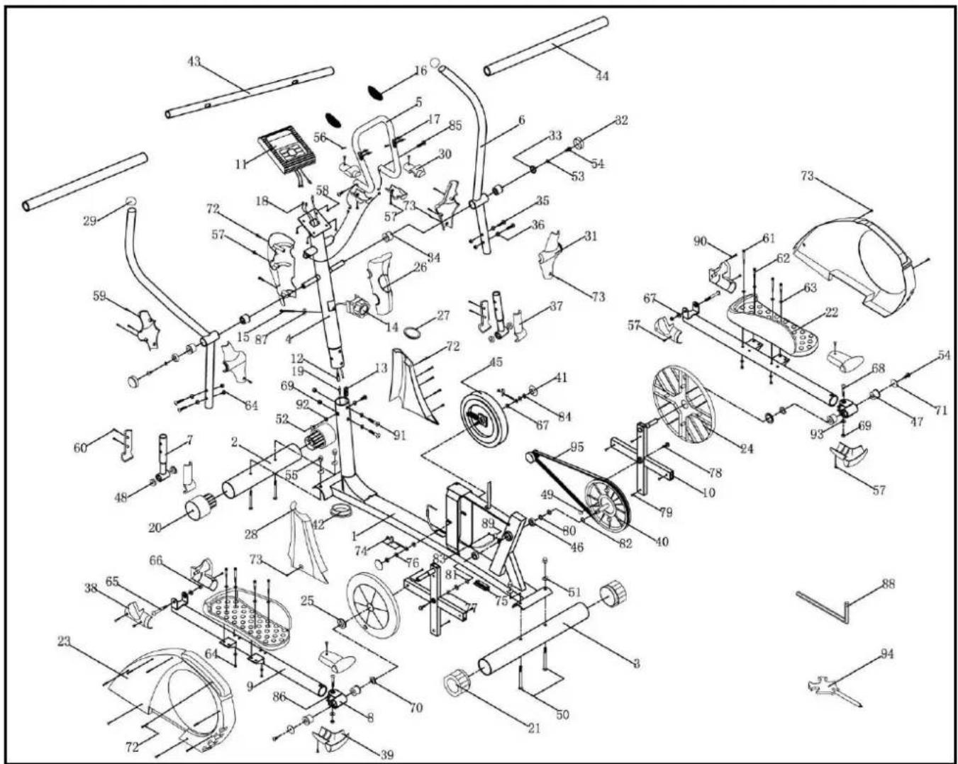 Bodyshape CT12 - Adaptation de la position des cale-pieds - 2