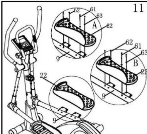 Bodyshape CT12 - Adaptation de la position des cale-pieds - 1