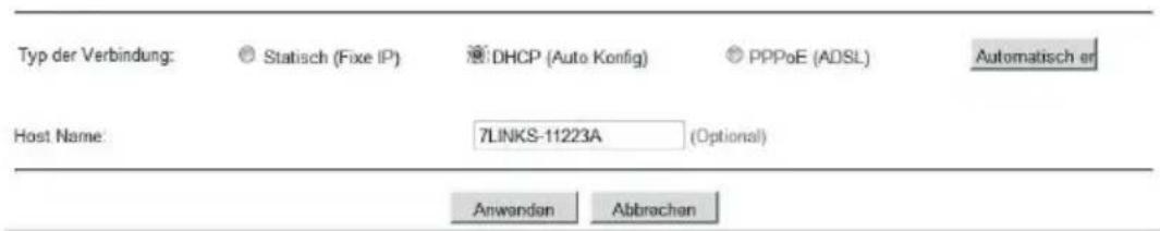7LINKS PX4860675 - Type de connexion DHCP (confi g. auto) - 1