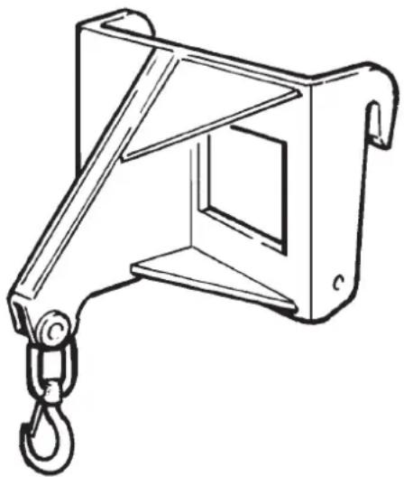 Genie GTH2506 - ■ CROCHET FIXE SUR PLAQUE 2500 KG - 1