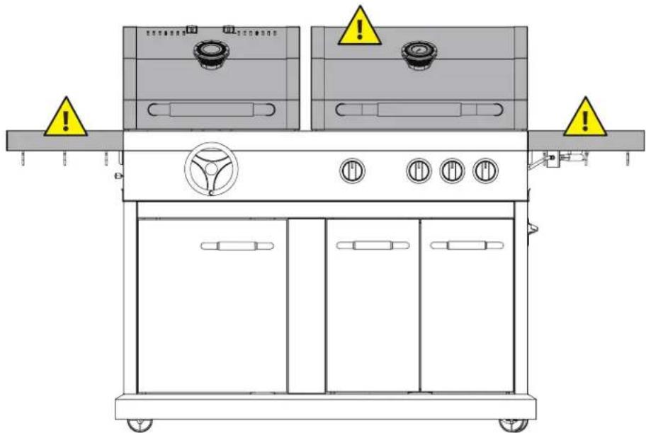 Jamie Oliver Dual Fuel - WARNING HOT SURFACES: - 1