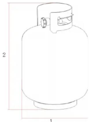 Jamie Oliver Dual Fuel - GAASIBALLOON - 1