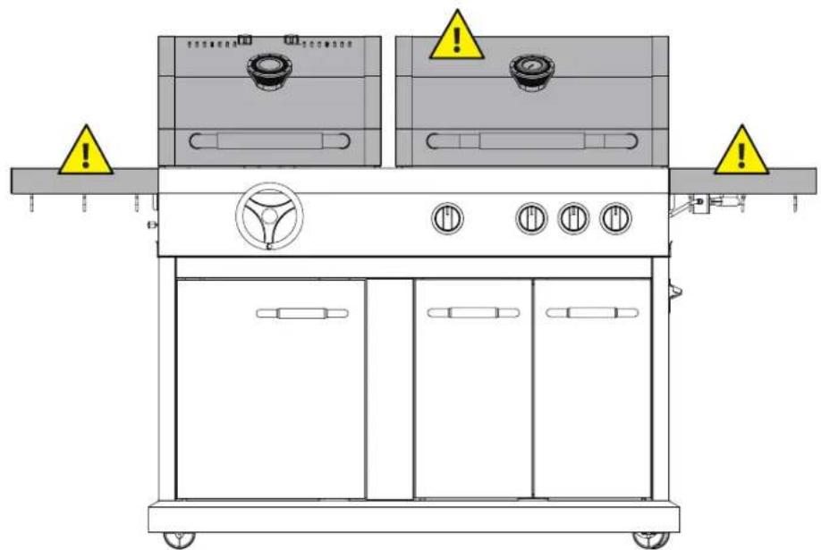 Jamie Oliver Dual Fuel - AVISO DE SUPERFICIES QUENTES: - 1