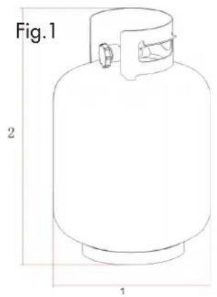 Jamie Oliver Dual Fuel - GAS CYLINDER - 1