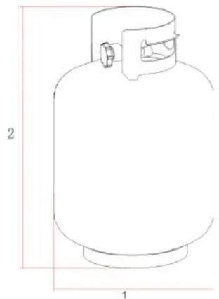 Jamie Oliver Dual Fuel - GASFLASCHE - 1