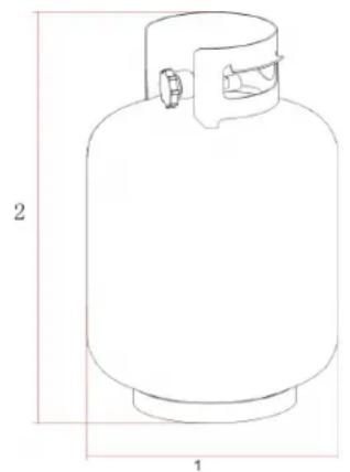 Jamie Oliver Dual Fuel - GASFLASKE - 1