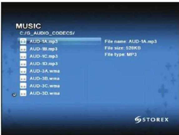 STOREX D520 - Page Musique - 1