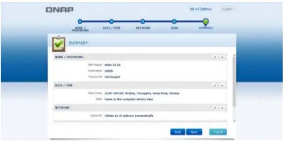 QNAP VS8124URP PRO+ - Configuration rapide - 2