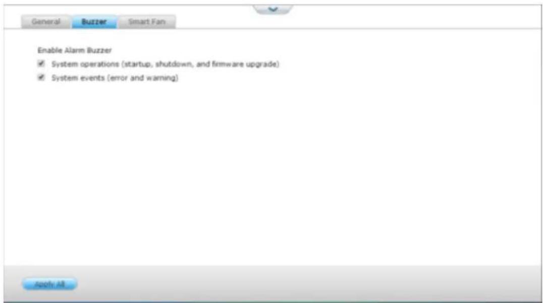 QNAP VS8124URP PRO+ - Activer la sonnerie d'alerte - 1
