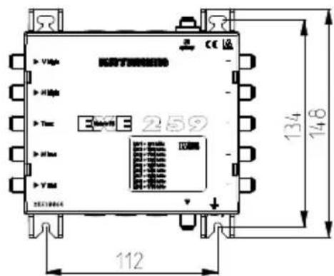 KATHREIN EXE 259 - Caratteristiche del commutatore multiplo monocavo - 4