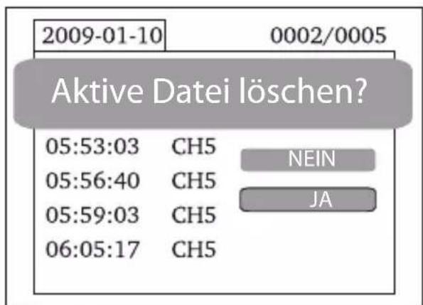 dnt Findoo ProfiLine Plus - Videos und Bilder löschen - 1