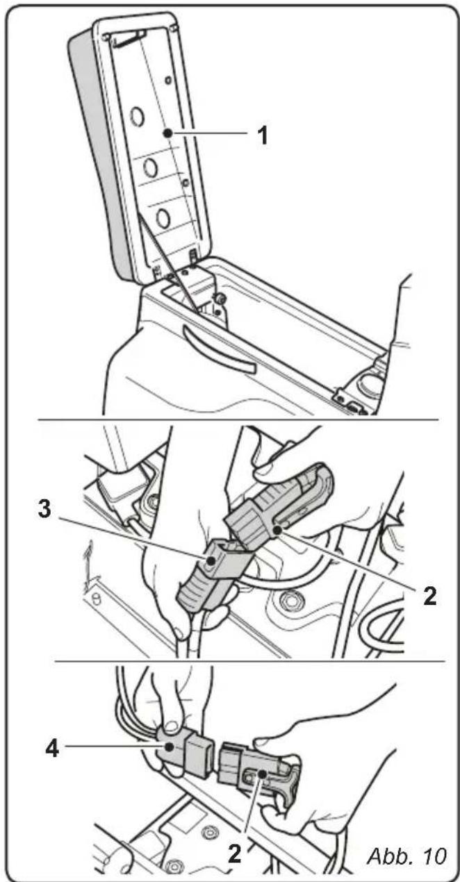 Ghibli S4 Explorer - 4.1.b - Aufladen der Batterie durch externes Ladegerät (Abb. 10) - 1