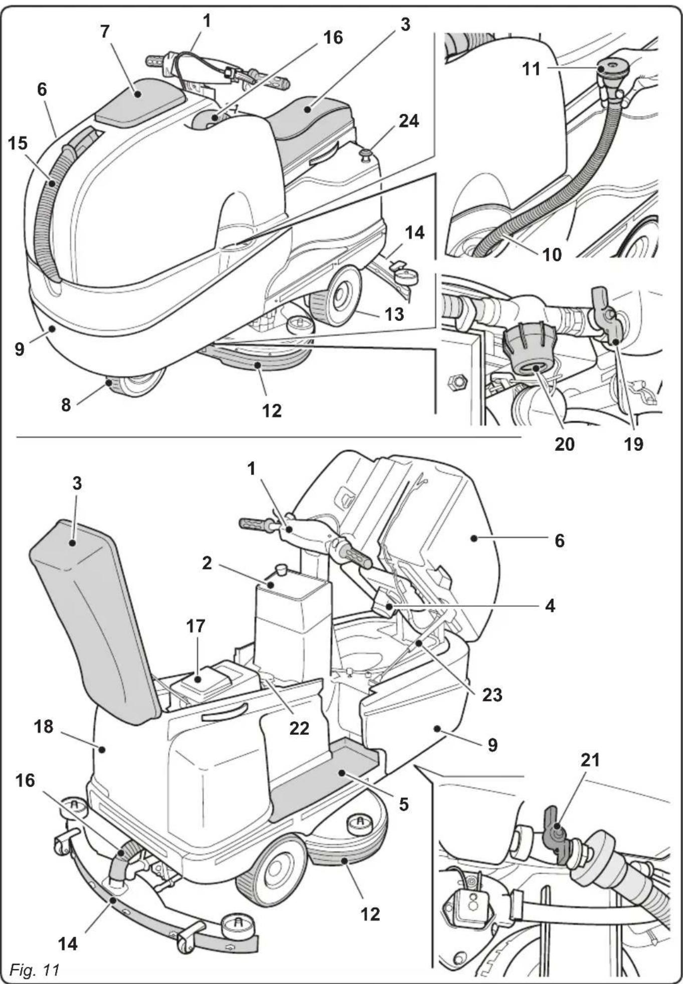 Ghibli S4 Explorer - 4.1.b - Carica della batteria tramite caricabatterie esterno (Fig. 10) - 2