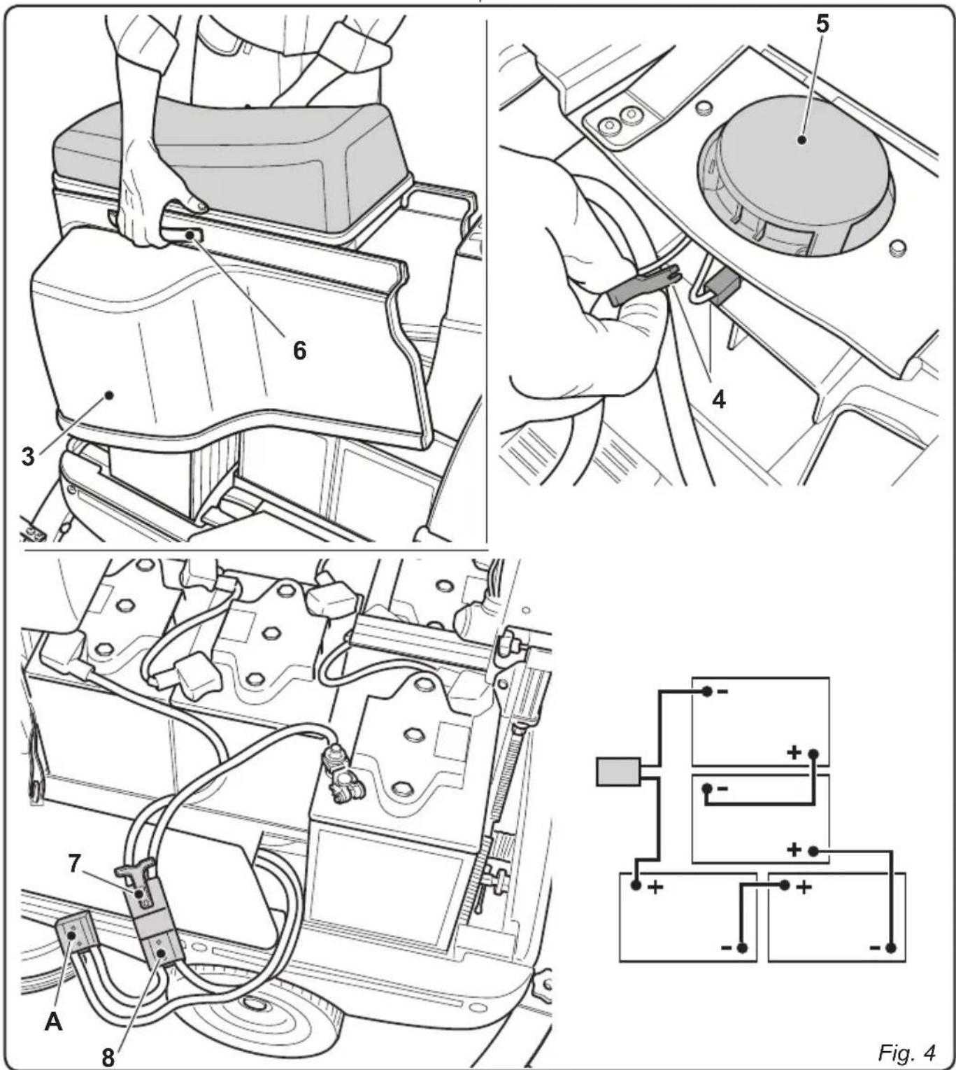 Ghibli S4 Explorer - 2.1.b - Installazione batterie (Fig. 3/4) - 4