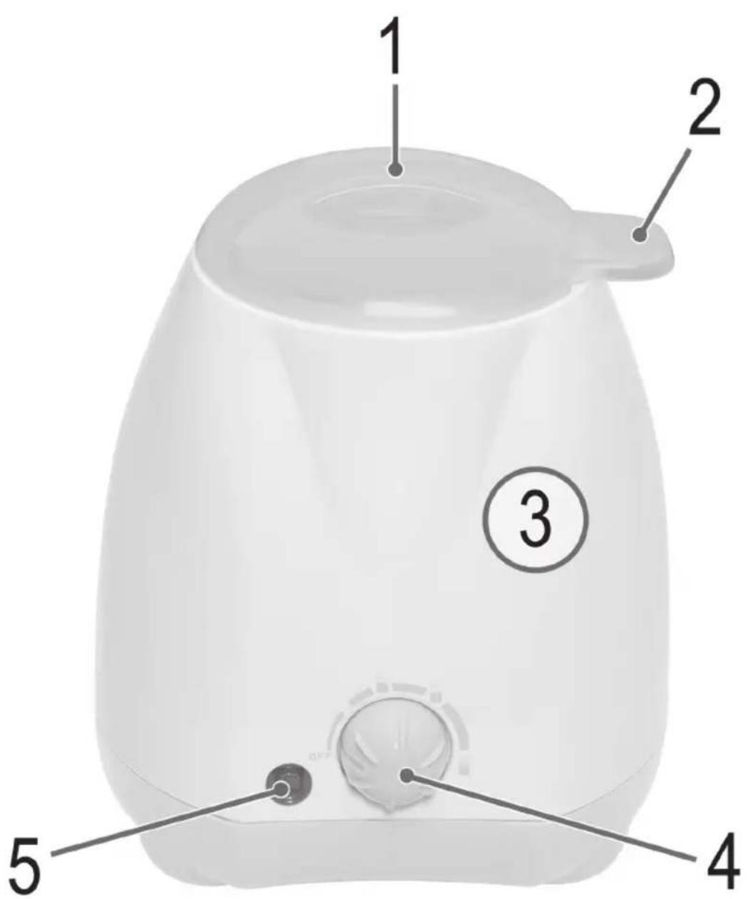 CLATRONIC BKW 3615 - Übersicht der Bedienelemente - 1