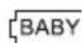 STABO Babymonitor 1800 - Indications in the LC display (baby/parents' set) - 3