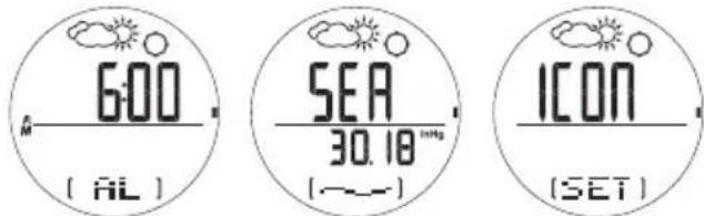 OREGON SCIENTIFIC RA282 - EINSTELLUNG HÖHENALARM / MEERESSPIEGEL / WETTER-SYMBOL - 1