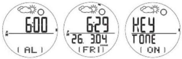 OREGON SCIENTIFIC RA282 - SET THE DAILY ALARM / TIME ZONE / KEYPAD - 1