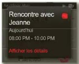 MOTOROLA MOTOACTV - AFFICHER LES ALERTES DE CALENDRIER - 1