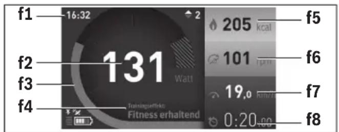 BOSCH Nyon - Bedrijfsmodus „Fitness” - 1