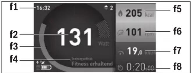 BOSCH Nyon - Τρόπος λειτουργίας «Fitness» (Φυσική κατάσταση) - 1