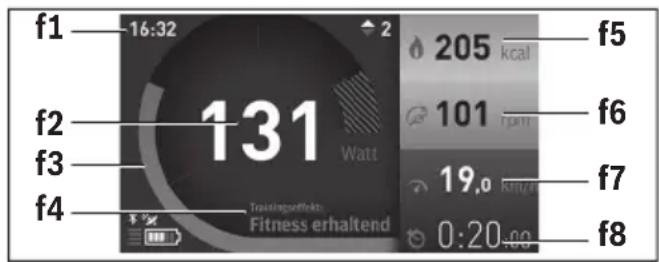 BOSCH Nyon - Betriebsmodus „Fitness“ - 1