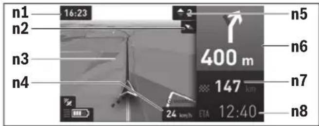 BOSCH Nyon - Operating mode "Map&Navigation" - 1