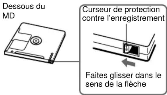 SONY MDSNT1 - Pour éviter l'effacement accidentel de matériaux enregistrés - 1