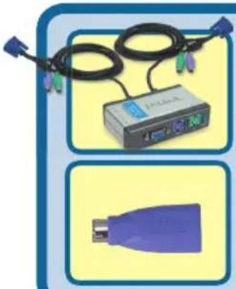 D-LINK DKVM2K - Controleer de inhoud van de verpakking - 1