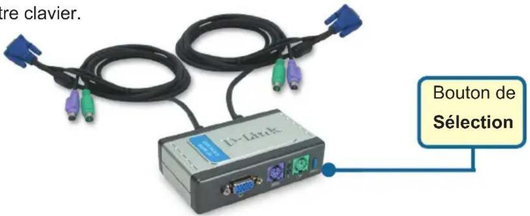 D-LINK DKVM2K - Basculement d'un ordinateur sur l'autre avec le DKVM-2K - 1