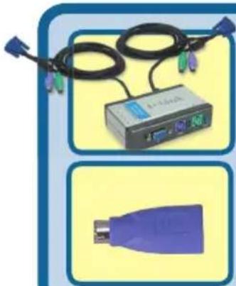 D-LINK DKVM2K - Kontroller indholdet af pakken - 1