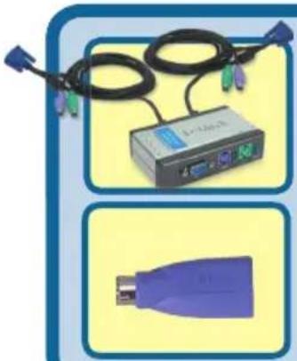 D-LINK DKVM2K - Zkontrolujte obsah dodávky - 1
