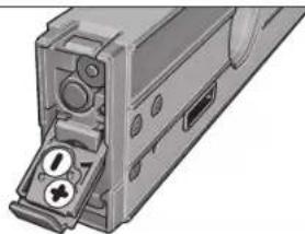 BOSCH GIM 60L - Innsetting/utskifting av batteriet for laseren - 1
