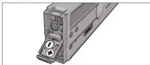 BOSCH GIM 60L - Inserting/Replacing the Batteries for the Laser - 1