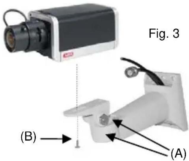 ABUS TV8339 - Montaggio e regolazione della videocamera (fig. 3) - 1