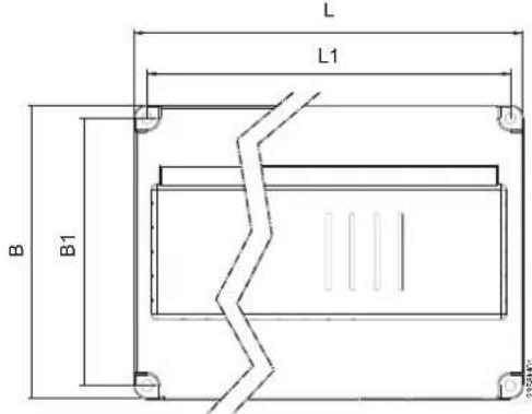 SIEMENS AVS37 - Dimensions et schéma de découpe - 1