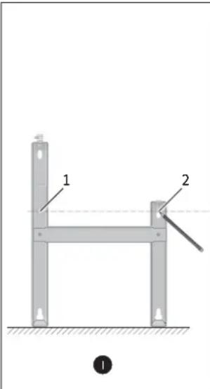 STIEBEL ELTRON CNS 75 F - Montaje del soporte de pared - 1