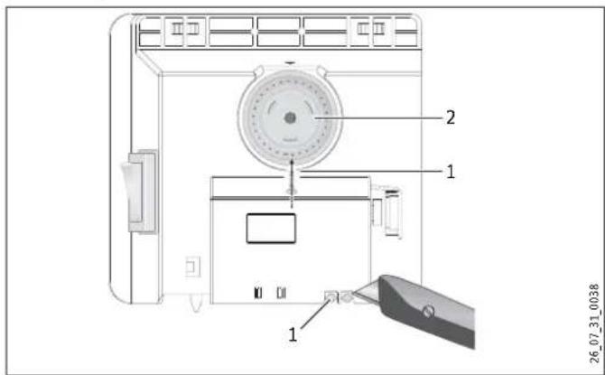STIEBEL ELTRON CNS 150 F - Limiting the temperature controller - 1