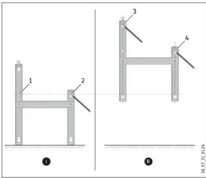 STIEBEL ELTRON CNS 200 F - Installing the wall mounting bracket - 1