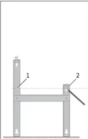STIEBEL ELTRON CNS 200 F - Montaje del soporte de pared - 1